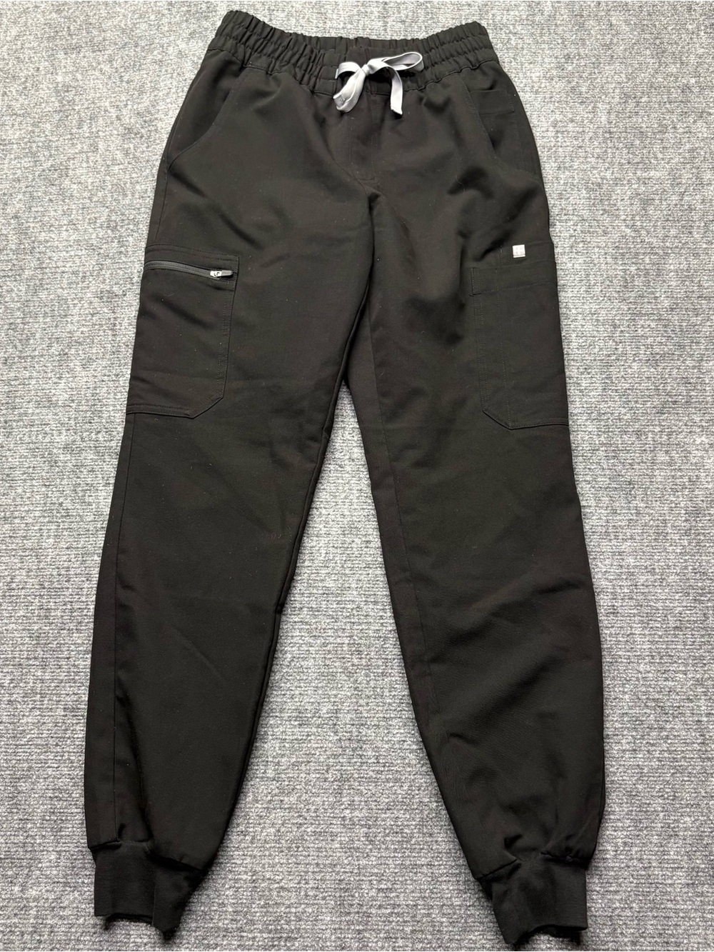 Figs Scrub Pants Women XS Black High Waisted Zamora Jogger Technical Collection